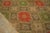 1850s Olive Red Star Medallion Antique American Ingrain Carpet 8' 2'' X 12' 9'' Wowen Wool Rug For Sale In New York - Image 6 of 12