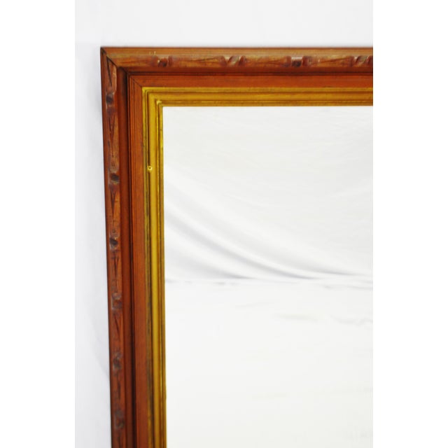 Vintage Framed Carved Wood Wall Mirror Chairish
