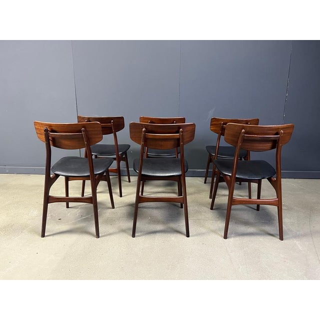 Mid-Century Dining Set attributed to Louis van Teeffelen for Wébé, 1960s, Set of 7 For Sale - Image 15 of 17