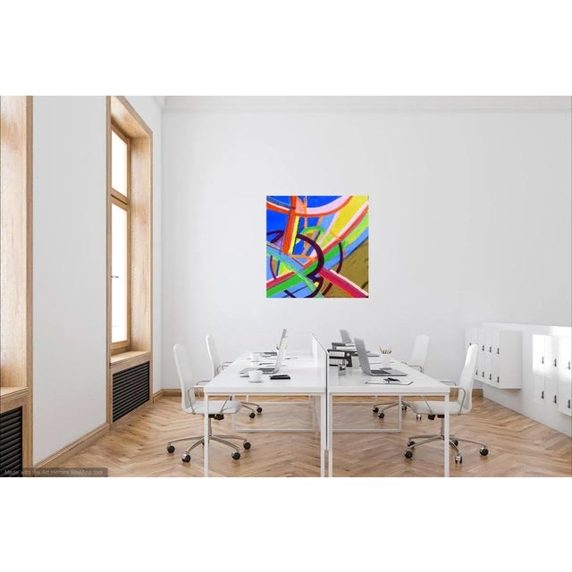 Martha Holden Modern Painting on Canvas "Stella" For Sale - Image 4 of 6