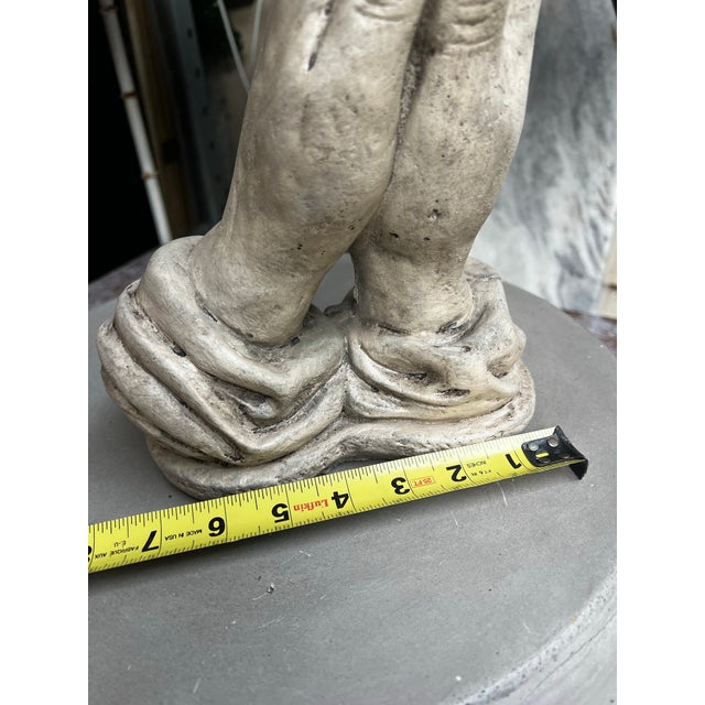 Mid-Century Modern Vintage Concrete Praying Hands Sculpture For Sale - Image 3 of 9