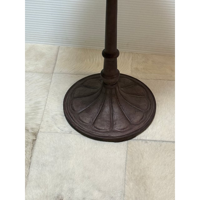 Gray Restoration Hardware Chrysanthemum Brasserie Table For Sale - Image 8 of 12