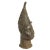 Superb Old Benin Bronze Head of a Queen, Nigeria, African. 21.5" H x 7" W x 9.25" D Benin heads were kept on altars as...