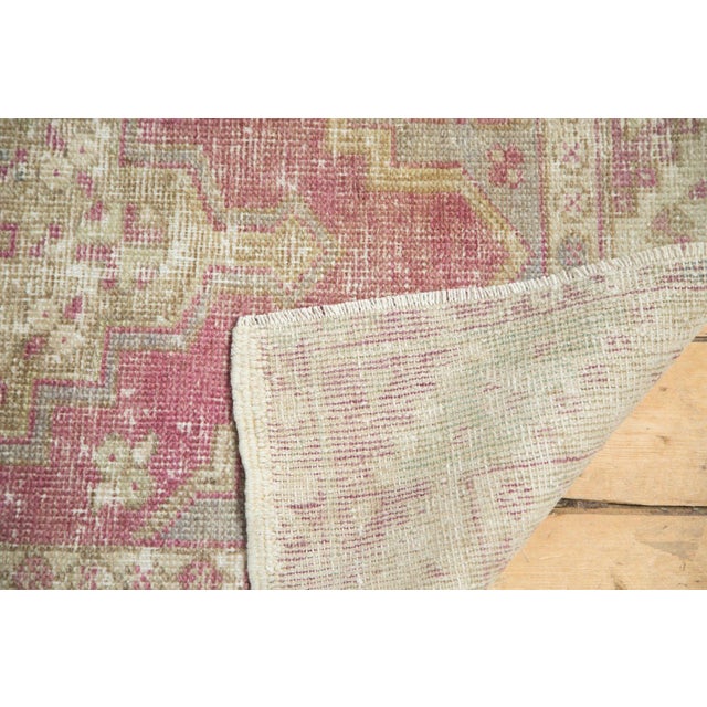 Vintage Distressed Oushak Rug Runner - 3'4" x 9'6" For Sale - Image 9 of 11