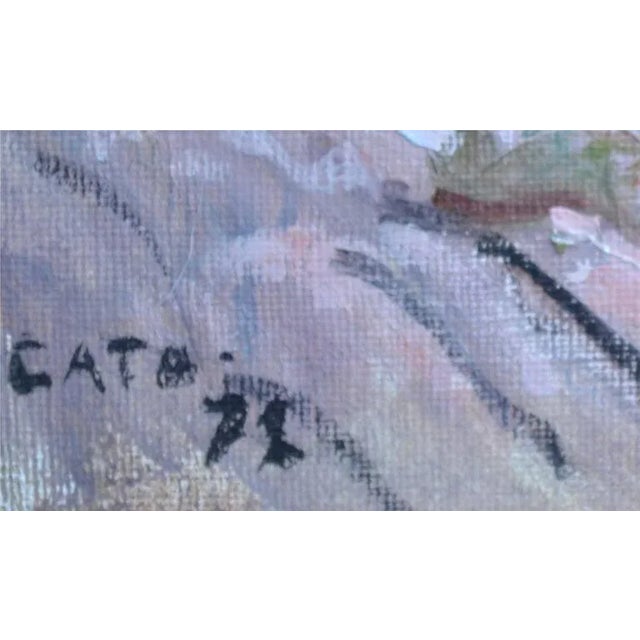 Impressionist 1970s Coastal Scene Landscape Oil Painting, Framed For Sale - Image 3 of 4