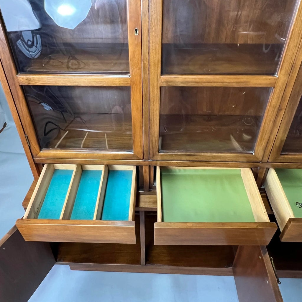 Mid-Century Modern American of Martinsville Bubble Glass Cabinet