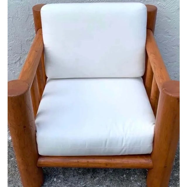 MidCentury Dowel Lounge Chair and Ottoman Chairish