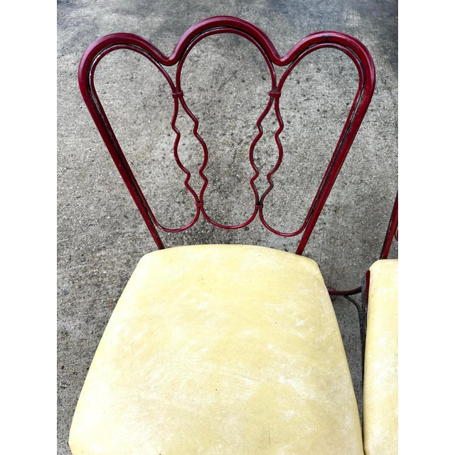 Woodard Furniture Co. Lee Woodard 1950’s Set of 4 Iron Scroll Back Chairs For Sale - Image 4 of 12