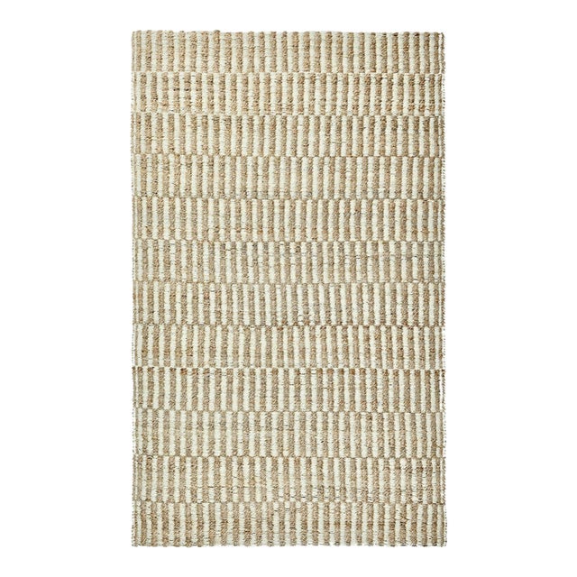 Laguna Jute Natural Ivory Rug - 5 X 8 For Sale