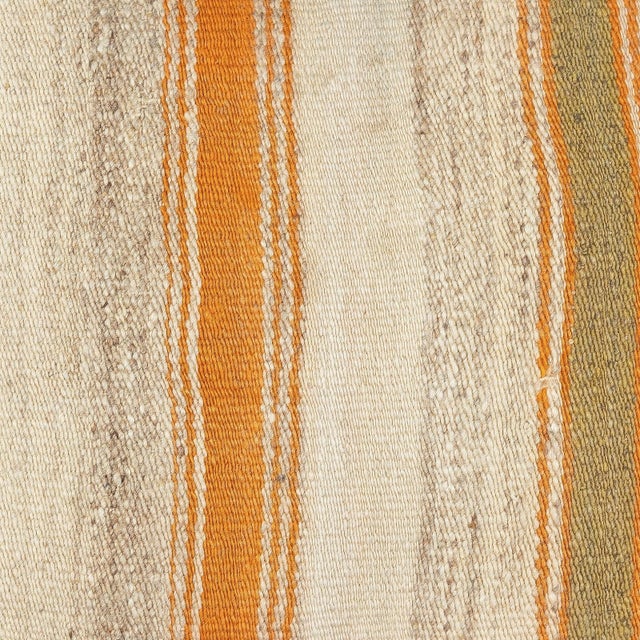 Add a touch of history and warmth to your space with this vintage handmade Turkish wool kilim cushion cover. Crafted from...