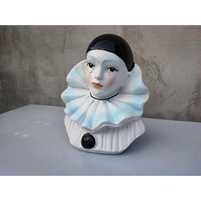 Harlequin Porcelain Figure from Pierrot, 1970s For Sale - Image 3 of 9