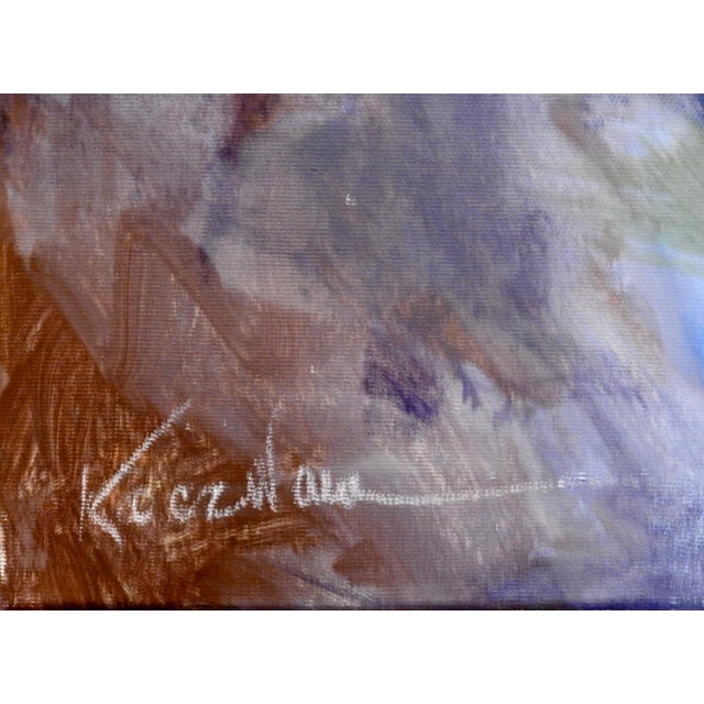 Abstract Expressionism Contemporary Landscape Oil Painting, "Glissade" Cliff-Side For Sale - Image 3 of 11