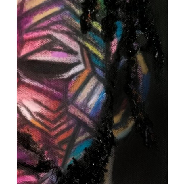 Ara Deinde A Thing Or Two (Not) to Say, 2019 Acrylic And Oil Pastel on canvas Unique work Includes a Certificate of...