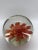 Vintage Round Paperweight With Orange Flower For Sale - Image 4 of 10