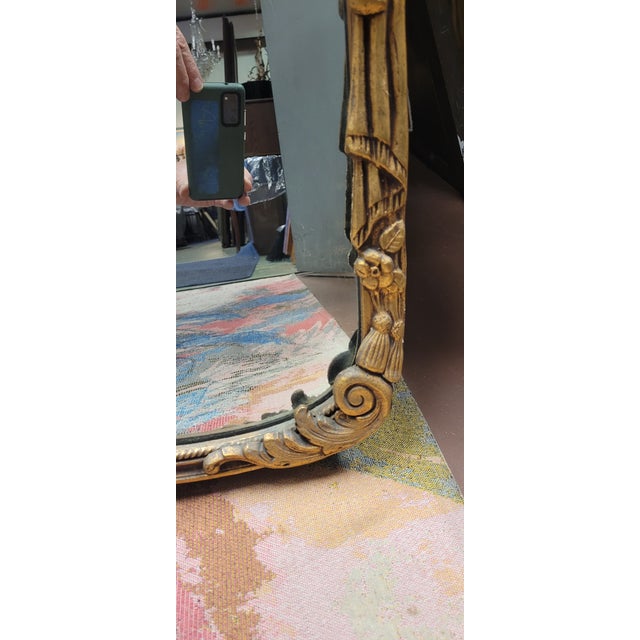 1920s Antique Gilt Rococo Mantel Mirror For Sale - Image 10 of 11