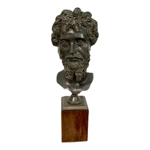 Grand Tour Roamn Style Bronze Bust of a Man