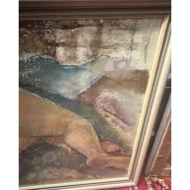 Ludwig Plaueln, Nude, 1947, Nude, Figurative Composition, Oil Painting on Canvas, Framed For Sale - Image 7 of 13