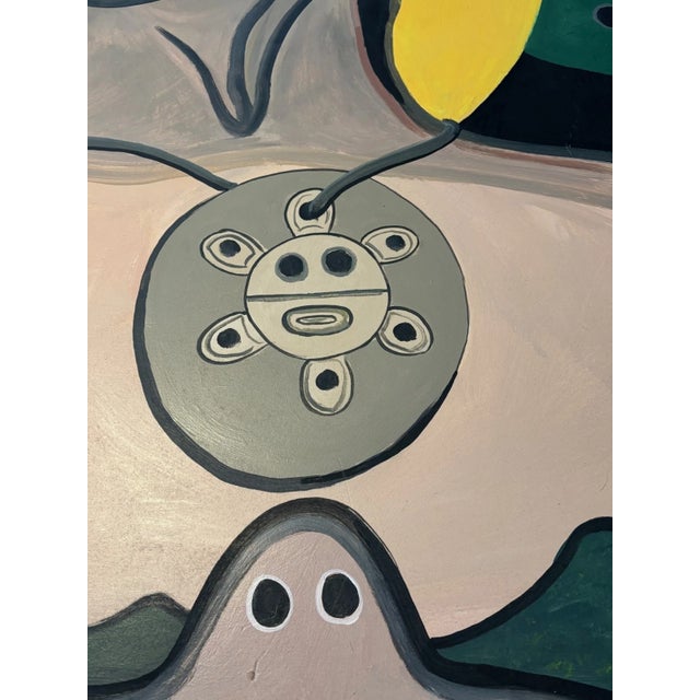 Puerto Rican Fine Art Painting “Cacique Jayuya” by Victor Bodón Cotto, 1999 – Large Signed Oil on Canvas For Sale In Greenville, SC - Image 6 of 7