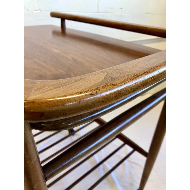 Mid-Century Modern Mid 20th Century In Style of Arthur Umanoff Bar Cart For Sale - Image 3 of 12