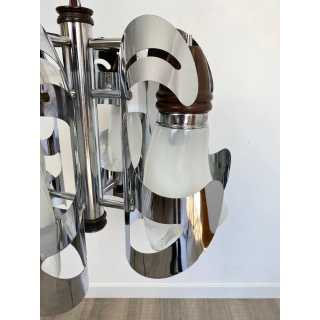 Italian Murano Glass Chandelier from Mazzega, 1970s For Sale - Image 9 of 17