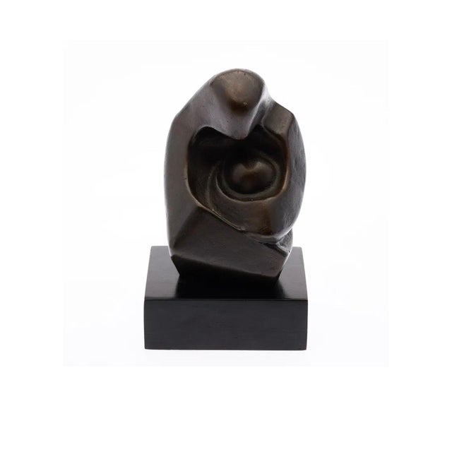 Zvi Aldouby, Modernist Israeli Bronze Sculpture Abstract Mother & Child Zvi Yehuda Aldouby For Sale - Image 14 of 17