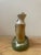 An authentic, highly collectible vintage 1972 ceramic bourbon whiskey decanter produced for Ezra Brooks by Heritage China...