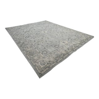 Rh Allegra Wool Rug – 8x10 Silver / Sand | Hand-Knotted | Oushak-Inspired Design For Sale