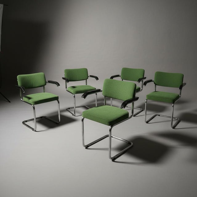 S64 Armchairs by Marcel Breuer for Thonet, 1950s, Set of 6 For Sale - Image 6 of 6