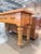 Late 20th Century Country English Farmhouse Pine Console Table With Turned Legs and Brass Hardware For Sale - Image 9 of 11