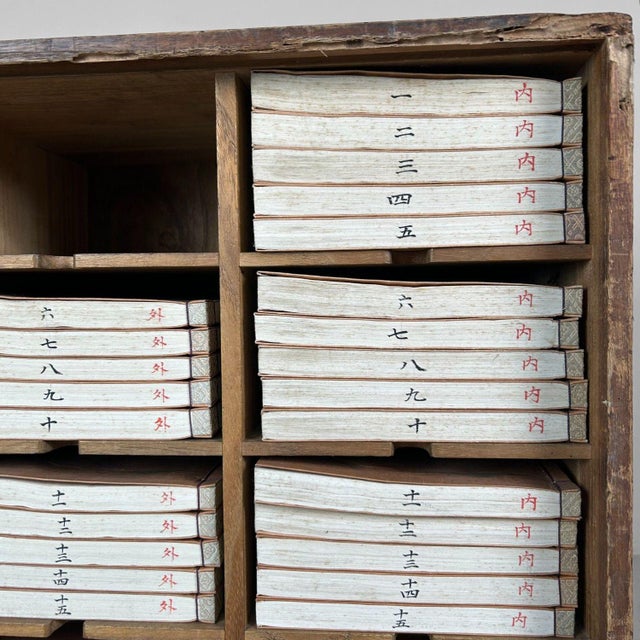 Japanese Archive Cabinet with 40 Books on Noh Theater (1929, Lithograph Print). For Sale - Image 4 of 18