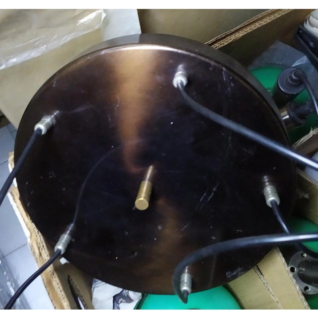 Metal Murano Glass Pendant for Vistosi, 1960s For Sale - Image 7 of 8