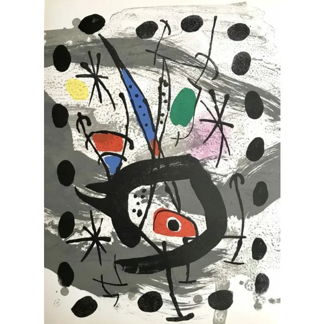 Modern 1967 Joan Miro Original Lithograph Oiseau Lunaire For Sale - Image 3 of 3