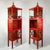 This magnificent pair of vintage display cases combines the refined structure of Louis XVI style with the opulent artistry...