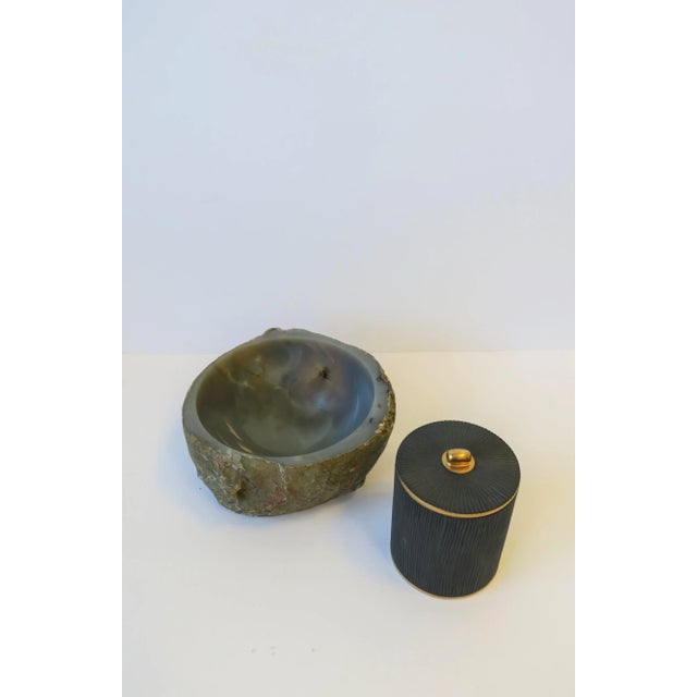 Onyx Marble Bowl in the Organic Modern Style For Sale - Image 11 of 12