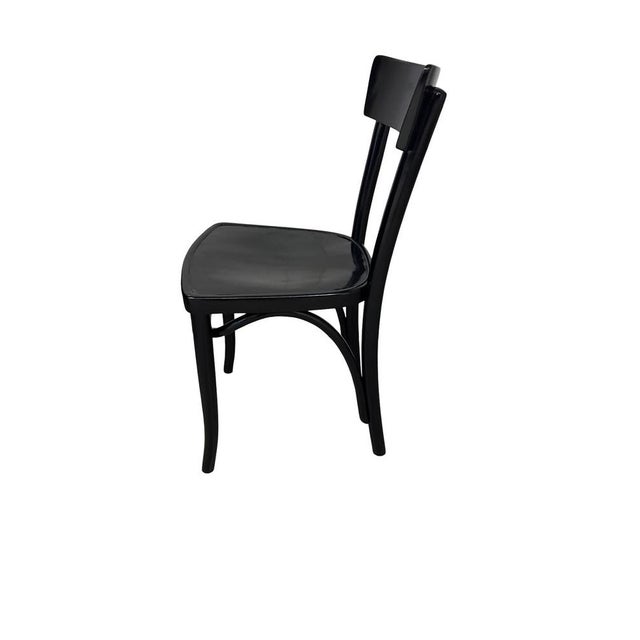 Bentwood Chair in Thonet Design (No. 2361) Wood type: Bent beechwood Color: Black – hand-polished Dimensions: Height: 82...