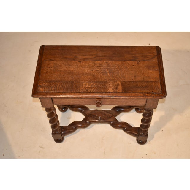 Wood 18th Century French Oak Side Table For Sale - Image 7 of 11