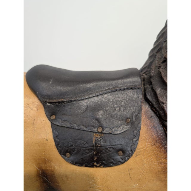 Antique Wooden Rocking Horse, 1920s For Sale - Image 14 of 16
