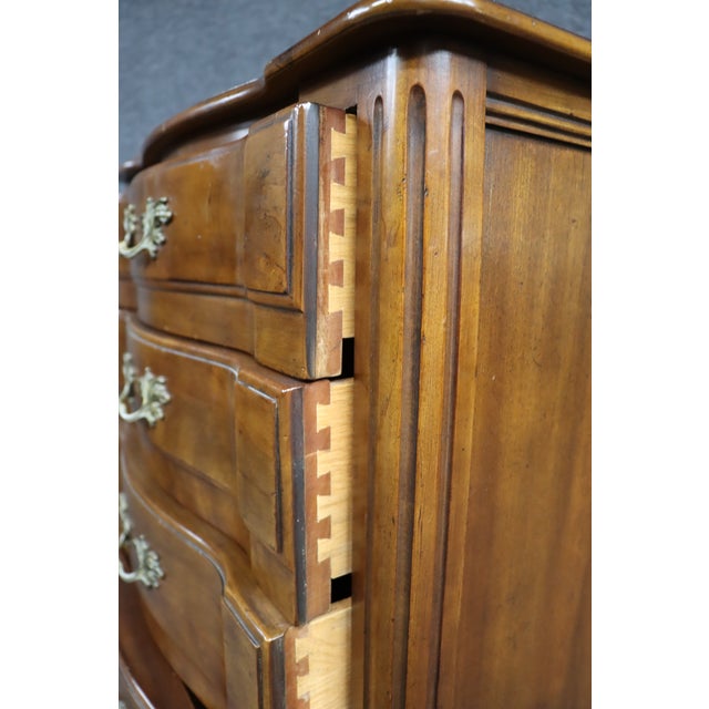 John Widdicomb French Provincial Cherry Lingerie Chest/Tall Dresser For Sale - Image 11 of 11