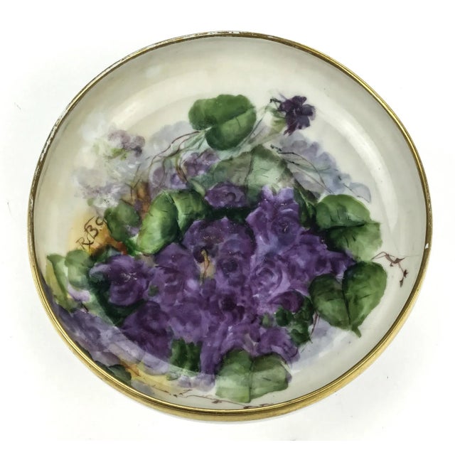 Antique T&v Limoges France Hand Painted Berries Bowl Grapes Artist Signed For Sale - Image 13 of 13