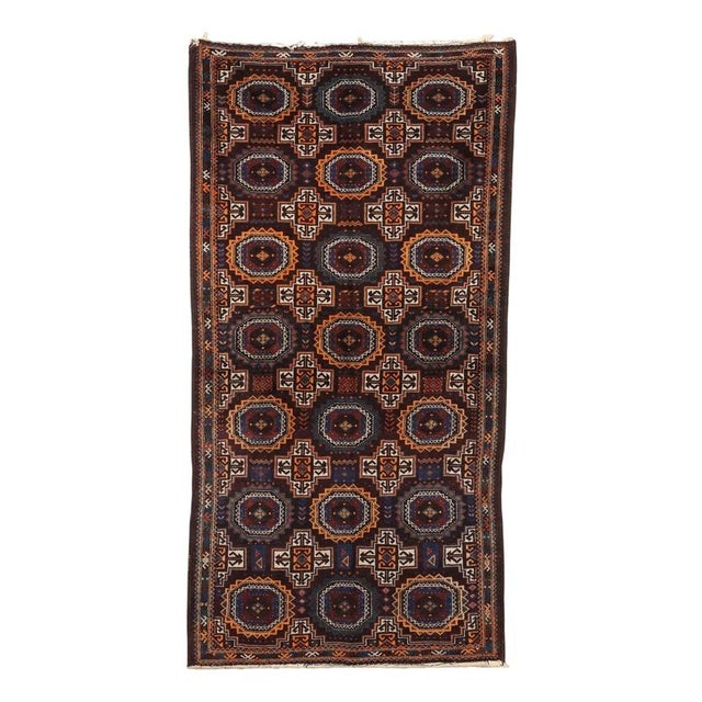 Brown Middle Eastern Baluchi Rug For Sale - Image 8 of 8