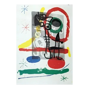 1965 Joan Miro Original Lithograph Dm01151 Derriere Le Miroir