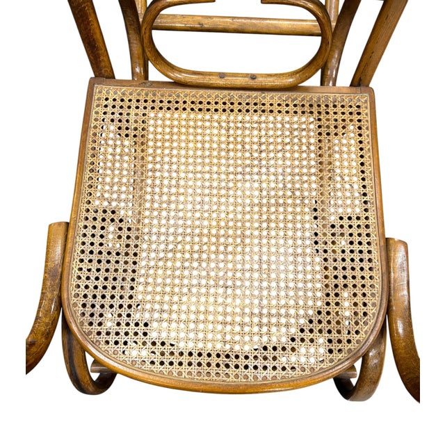 1960s Classic Thonet-Style Bentwood Rocking Chair For Sale - Image 5 of 9