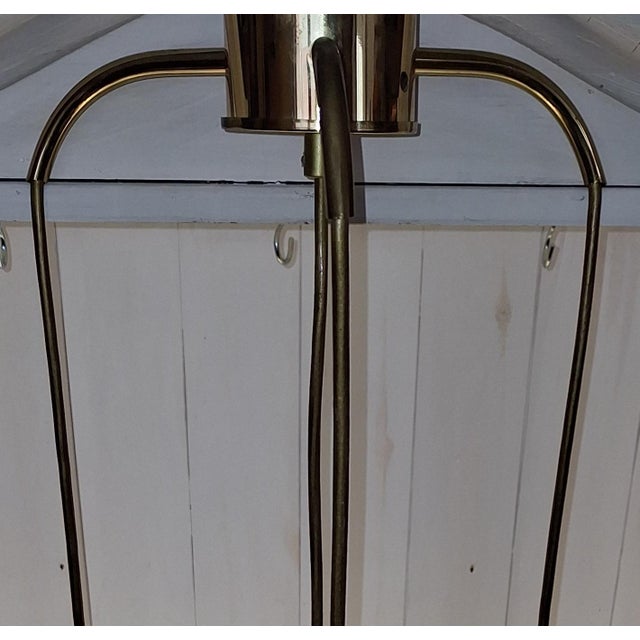 Vintage Cascade Hanging Lamp with Brass Frame, 1970s For Sale - Image 6 of 7