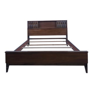 Mid Century Modern Thomasville Double Bed Frame For Sale