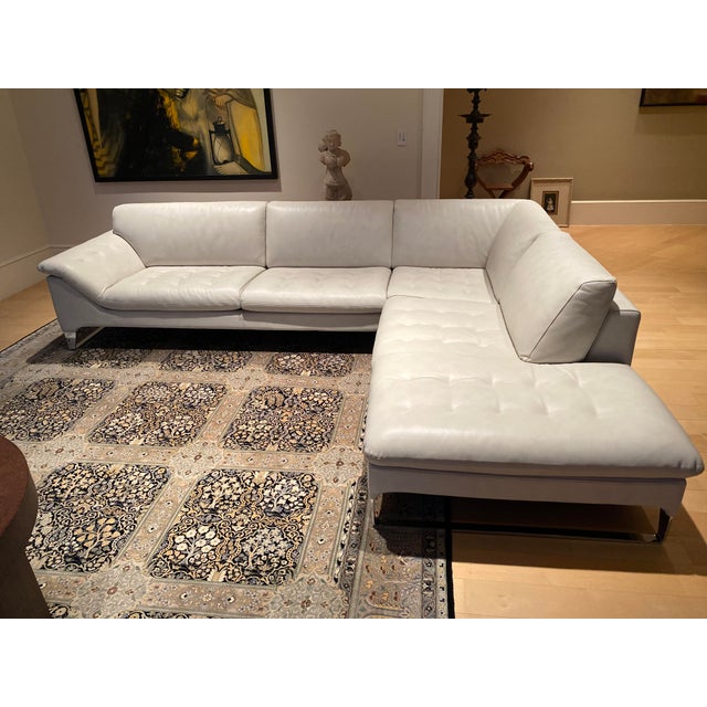 Roche Bobois Roche Bobois Leather Sectional For Sale - Image 4 of 9