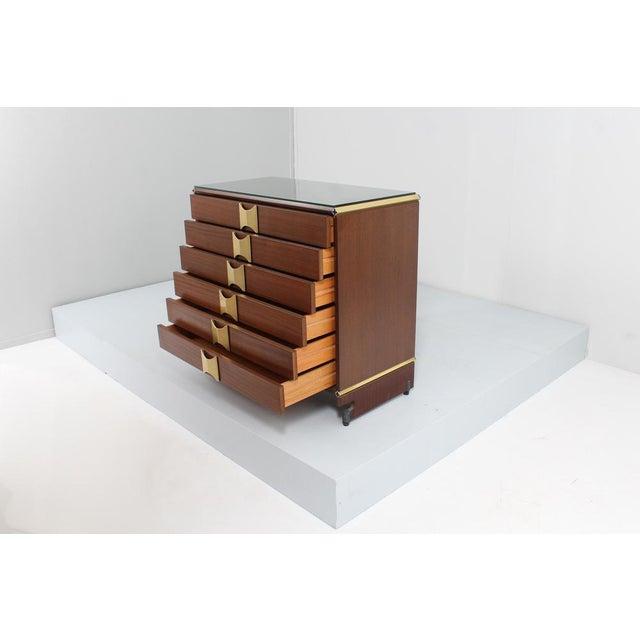 Wood Mid-Century Italian Chest of Drawers, 1970 For Sale - Image 7 of 18