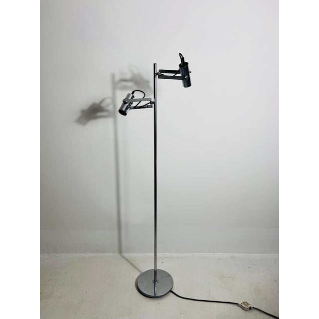 1970s Midcentury Chrome Floor Lamp, Germany, 1970s For Sale - Image 5 of 12