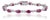Romantic 6.76 Ct Ruby & Diamond Vine Infinity Tennis Bracelet, 7 Inch - Gift for Her For Sale