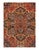 This captivating antique rug uses a central motif design that highlights the horizontal motifs more so than the vertical....