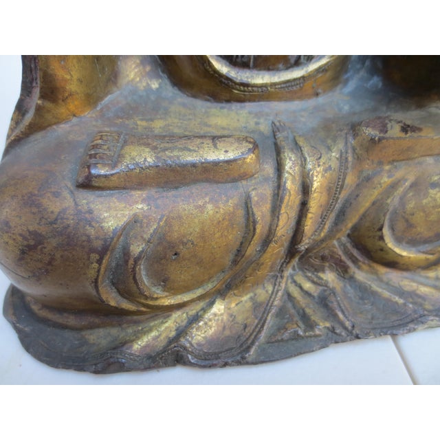 Ming Bronze Buddha Circa 16th-17th For Sale - Image 10 of 13